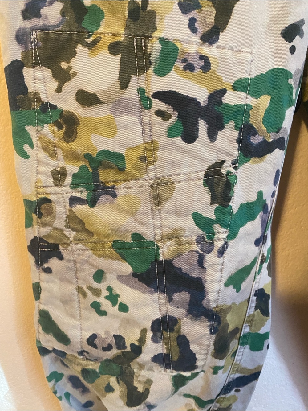 Zadig & Voltaire Pia Camou Camouflage Floral Barrel Pants Size 27 US 4 - Picture 7 of 11